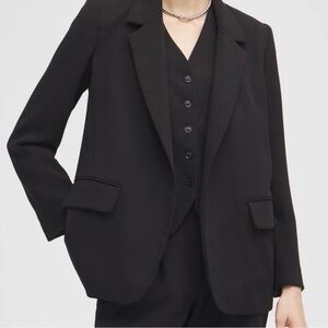 Chico's Classic Black Boyfriend Blazer